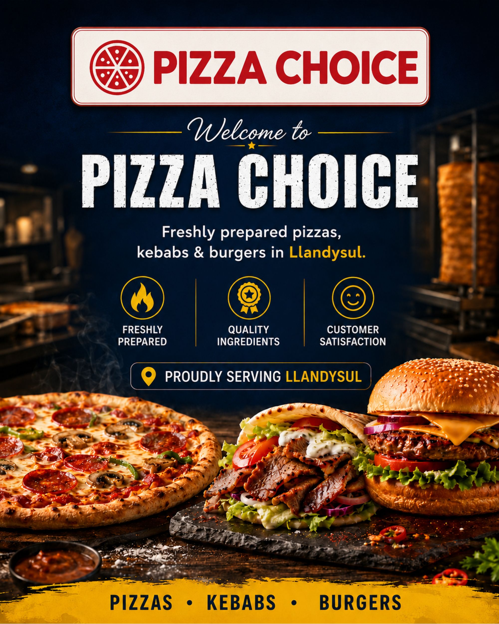 Pizza Choice takeaway food in Llandysul